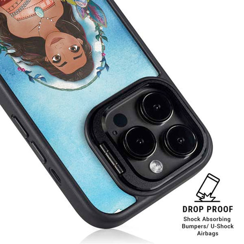 Disney Princess Moana Portrait iPhone 15 Pro Max Kickstand Case