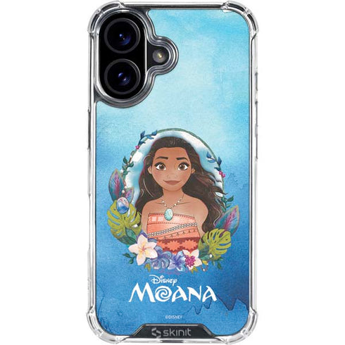 Disney Princess Moana Portrait iPhone 16 Clear Case