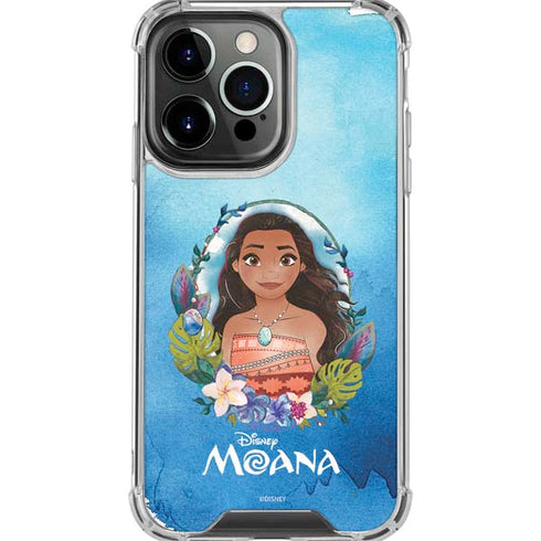 Disney Princess Moana Portrait iPhone 16 Pro Max Clear Case