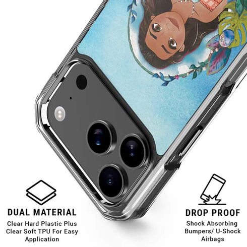 Disney Princess Moana Portrait iPhone 18 Pro Clear Case