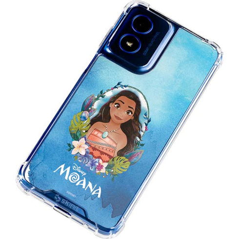 Disney Princess Moana Portrait Moto G Play 4G (2024) Clear Case