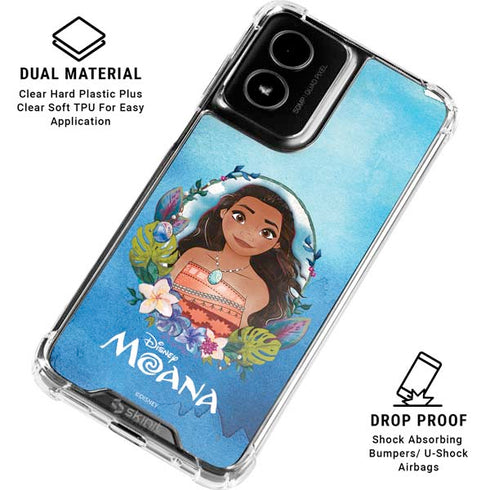 Disney Princess Moana Portrait Moto G Power 5G (2024) Clear Case