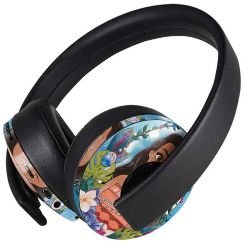 Disney Princess Moana Portrait PlayStation 4 Gold Wireless Headset Skin