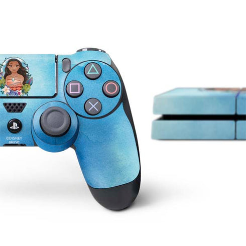 Disney Princess Moana Portrait PS4 Console and Controller Bundle Skin