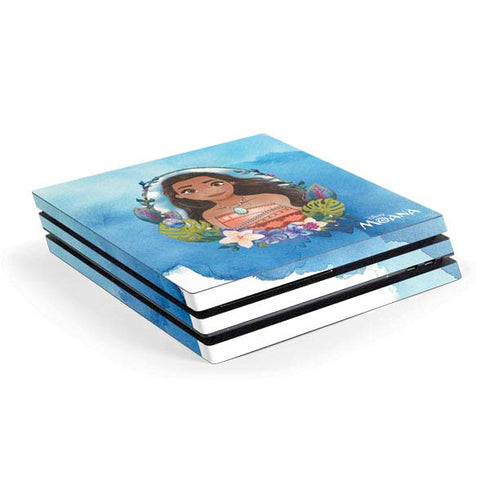 Disney Princess Moana Portrait PS4 Pro Console Skin