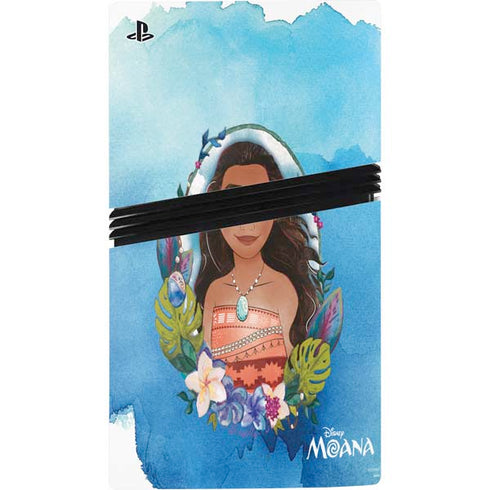 Disney Princess Moana Portrait PS5 Pro Disk Console Skin