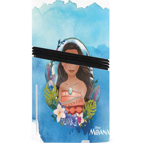 Disney Princess Moana Portrait PS5 Pro Disk Console Skin