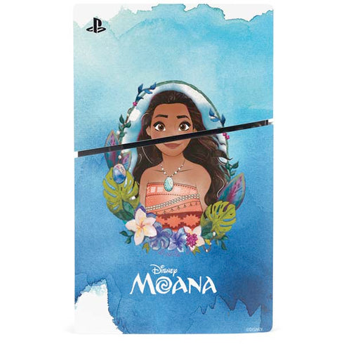 Disney Princess Moana Portrait PS5 Slim Disk Console Skin