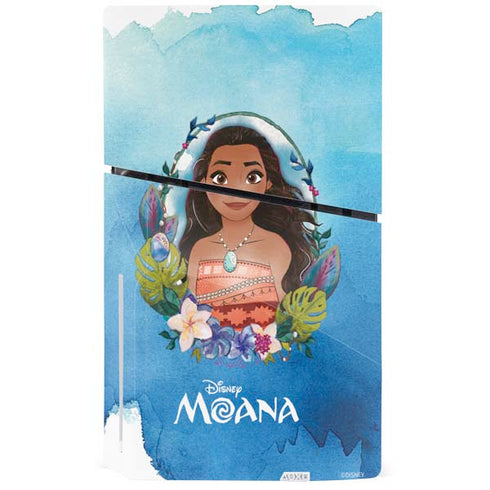 Disney Princess Moana Portrait PS5 Slim Disk Console Skin