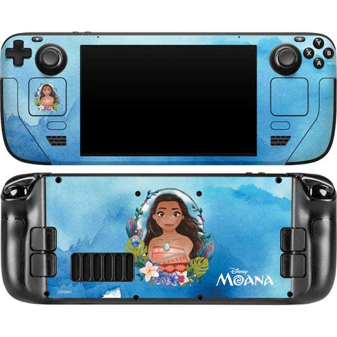 Disney Princess Moana Portrait Steam Deck Handheld Gaming Computer OLED Skin