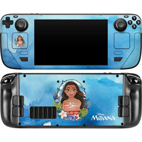 Disney Princess Moana Portrait Steam Deck Handheld Gaming Computer Skin