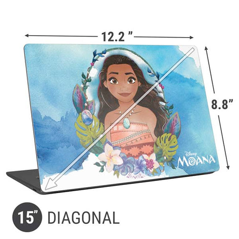 Disney Princess Moana Portrait Universal Laptop 15in (12.2 x 8.8in) Skin