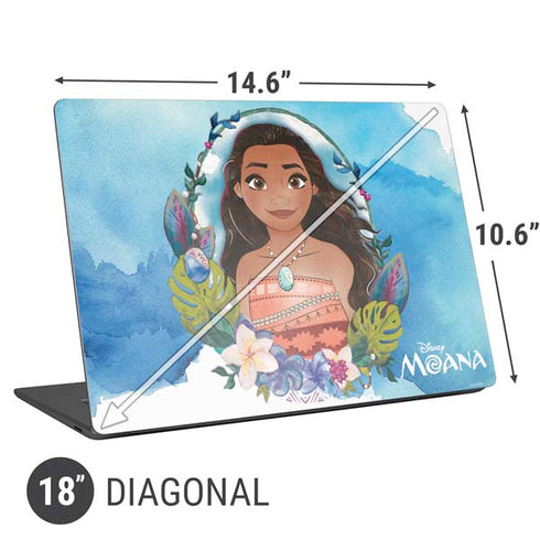 Disney Princess Moana Portrait Universal Laptop 18in (14.6 x 10.6in) Skin