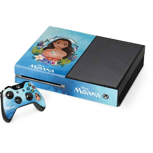 Disney Princess Moana Portrait Xbox One Console and Controller Bundle Skin