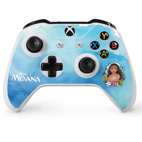 Disney Princess Moana Portrait Xbox One S Console and Controller Bundle Skin
