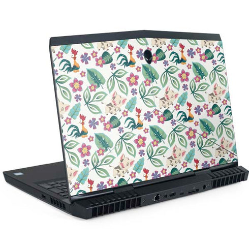 Disney Princess Moana Pua and Heihei Pattern Dell Alienware Skin