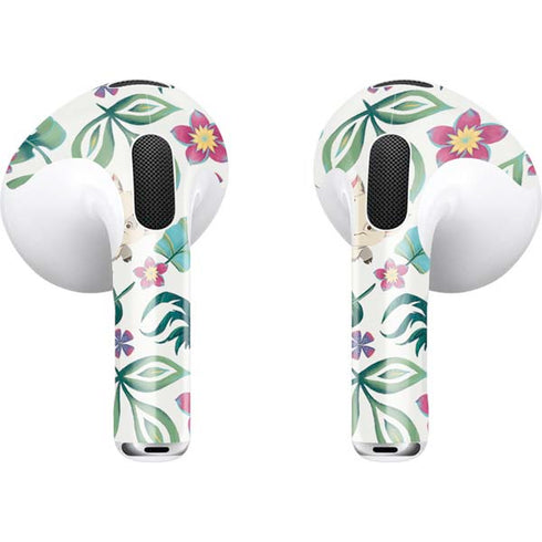 Disney Princess Moana Pua and Heihei Pattern Apple AirPods (3rd Gen 2021) Skin