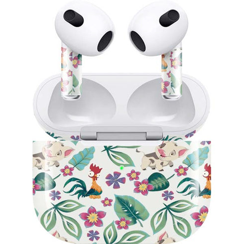 Disney Princess Moana Pua and Heihei Pattern Apple AirPods (3rd Gen 2021) Skin