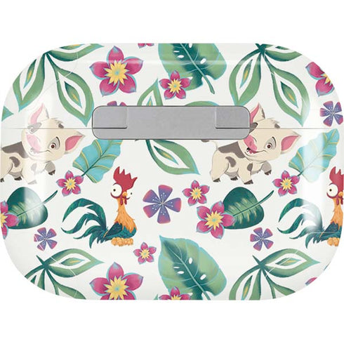 Disney Princess Moana Pua and Heihei Pattern Apple AirPods Pro Skin