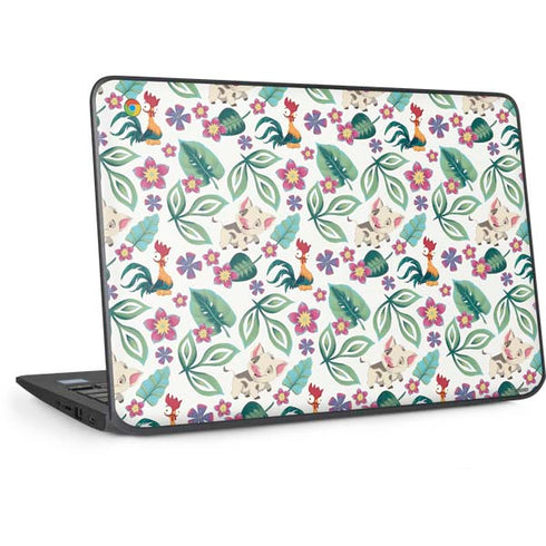 Disney Princess Moana Pua and Heihei Pattern HP Chromebook Skin