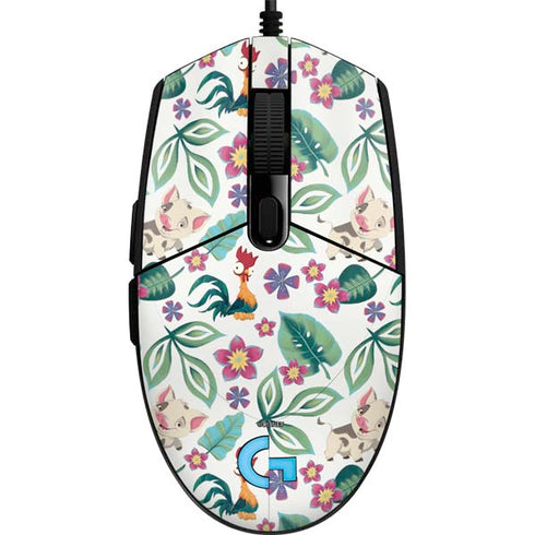 Disney Princess Moana Pua and Heihei Pattern G203 Prodigy RGB Wired Gaming Mouse Skin
