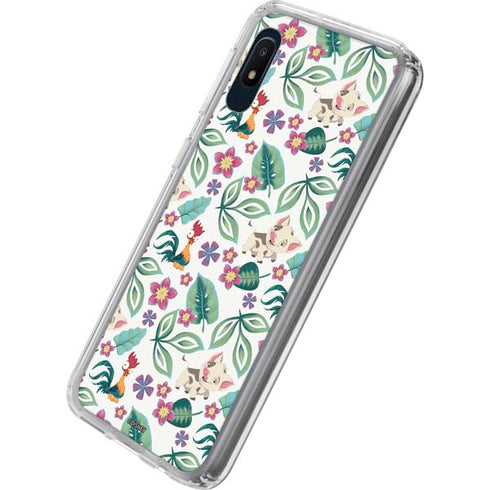 Disney Princess Moana Pua and Heihei Pattern Galaxy A10e Clear Case