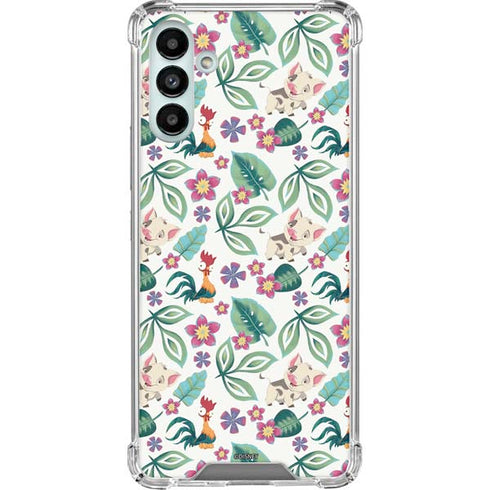 Disney Princess Moana Pua and Heihei Pattern Galaxy A13 5G Clear Case