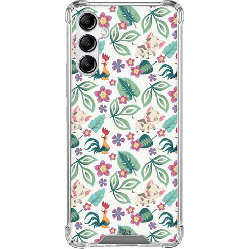 Disney Princess Moana Pua and Heihei Pattern Galaxy A14 5G Clear Case