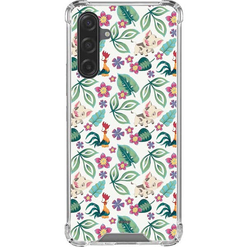 Disney Princess Moana Pua and Heihei Pattern Galaxy A17 Clear Case