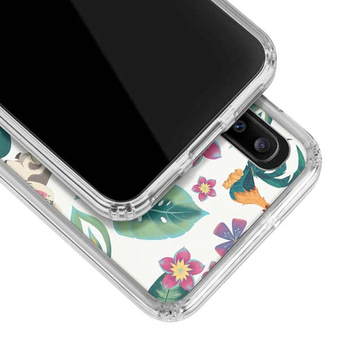 Disney Princess Moana Pua and Heihei Pattern Galaxy A20 Clear Case
