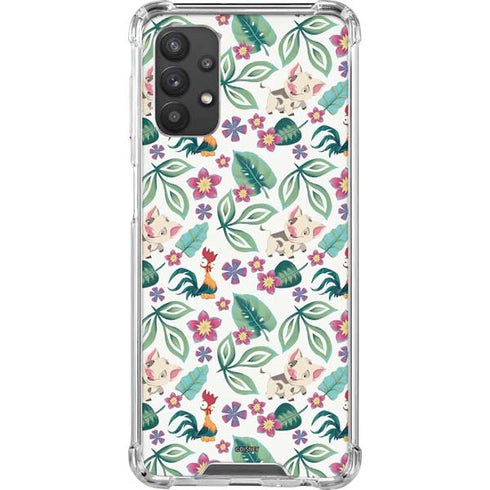 Disney Princess Moana Pua and Heihei Pattern Galaxy A32 5G Clear Case
