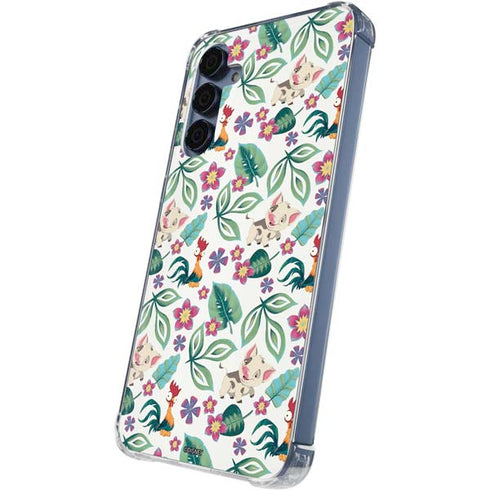 Disney Princess Moana Pua and Heihei Pattern Galaxy A35 5G Clear Case