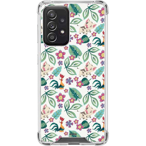 Disney Princess Moana Pua and Heihei Pattern Galaxy A52 5G Clear Case