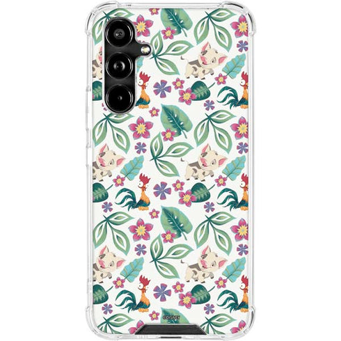 Disney Princess Moana Pua and Heihei Pattern Galaxy A54 5G Clear Case