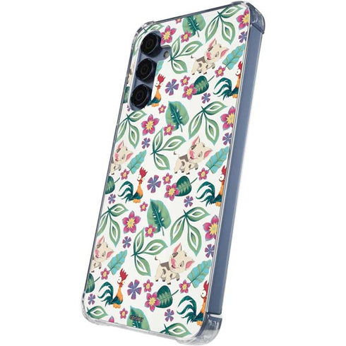 Disney Princess Moana Pua and Heihei Pattern Galaxy A55 5G Clear Case