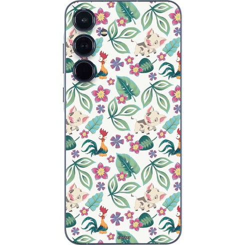 Disney Princess Moana Pua and Heihei Pattern Galaxy A55 5G Skin