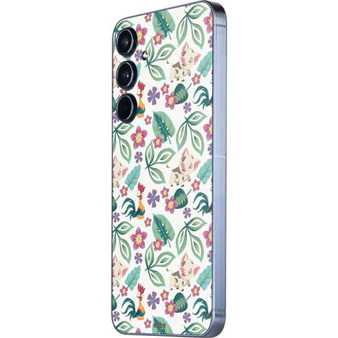 Disney Princess Moana Pua and Heihei Pattern Galaxy A55 5G Skin