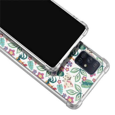 Disney Princess Moana Pua and Heihei Pattern Galaxy A71 5G Clear Case