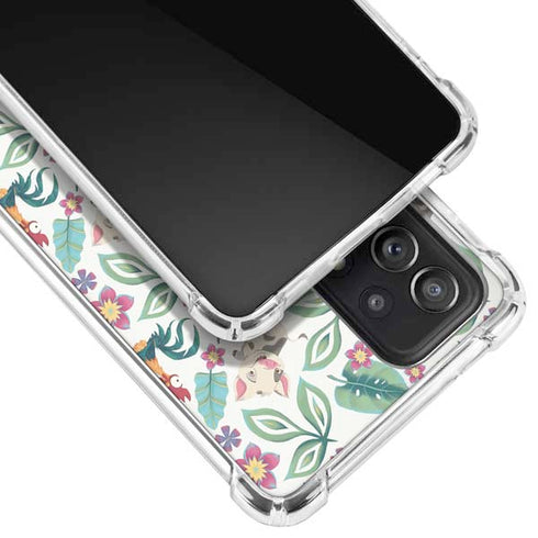 Disney Princess Moana Pua and Heihei Pattern Galaxy A72 5G Clear Case