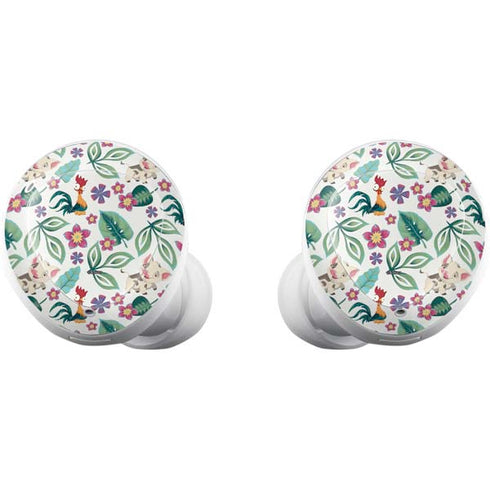 Disney Princess Moana Pua and Heihei Pattern Galaxy Buds Plus Skin