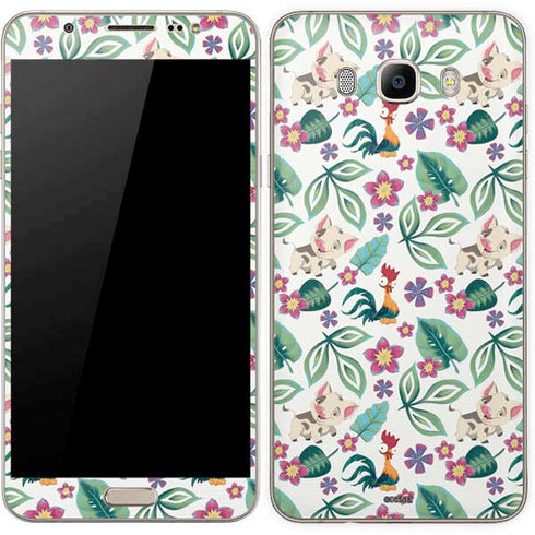 Disney Princess Moana Pua and Heihei Pattern Galaxy J7 Skin