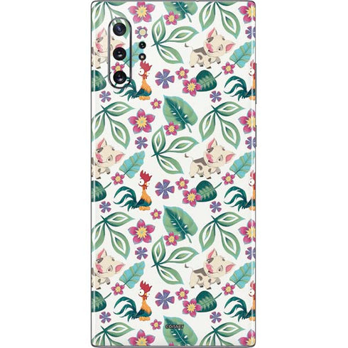 Disney Princess Moana Pua and Heihei Pattern Galaxy Note 10 Plus Skin