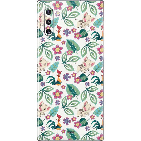 Disney Princess Moana Pua and Heihei Pattern Galaxy Note 10 Skin
