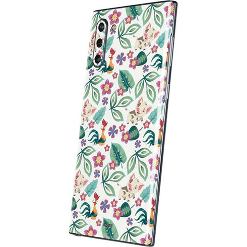 Disney Princess Moana Pua and Heihei Pattern Galaxy Note 10 Skin
