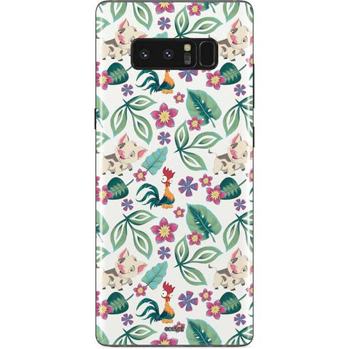 Disney Princess Moana Pua and Heihei Pattern Galaxy Note 8 Skin
