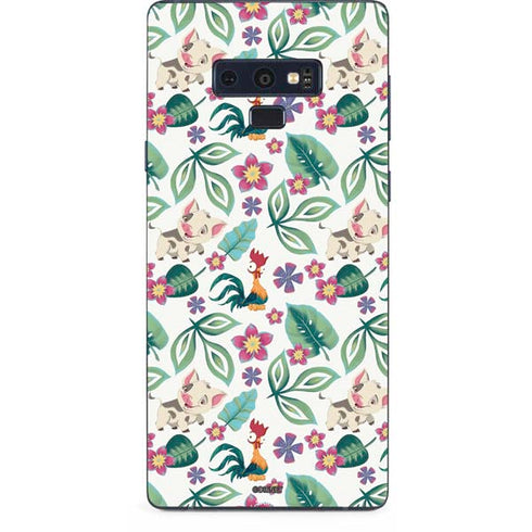 Disney Princess Moana Pua and Heihei Pattern Galaxy Note 9 Skin