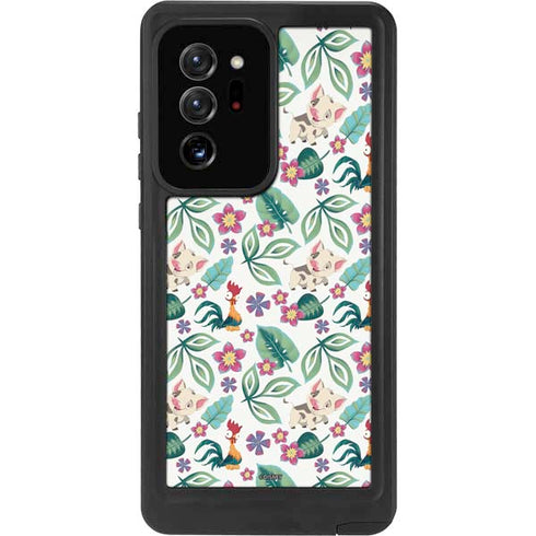 Disney Princess Moana Pua and Heihei Pattern Galaxy Note20 Ultra 5G Waterproof Case