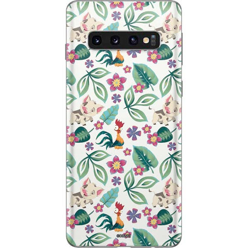 Disney Princess Moana Pua and Heihei Pattern Galaxy S10 Skin