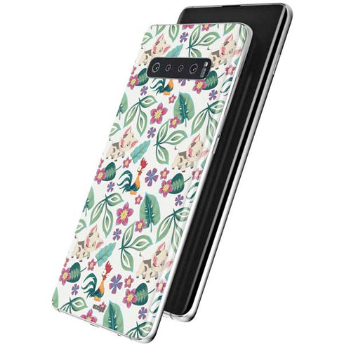 Disney Princess Moana Pua and Heihei Pattern Galaxy S10 Skin