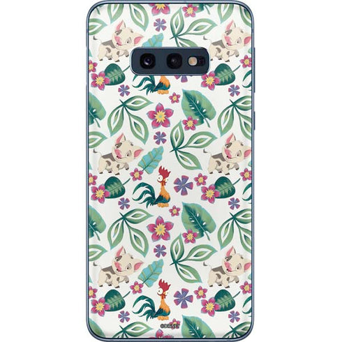 Disney Princess Moana Pua and Heihei Pattern Galaxy S10e Skin